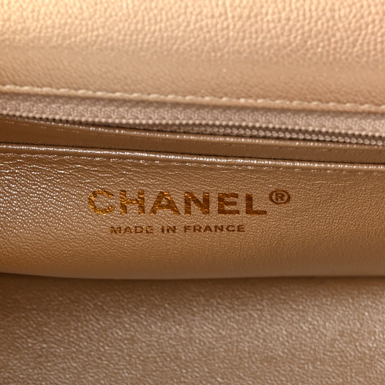 Chanel Metallic Goatskin Quilted Mini Rectangular Flap Gold 6 of 11