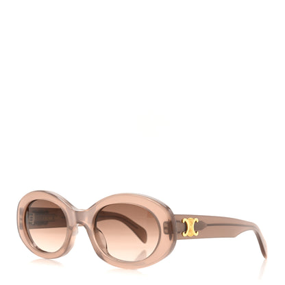 Celine Acetate Triomphe 01 Sunglasses CL 40194U Milky Hazelnut 1 of 7