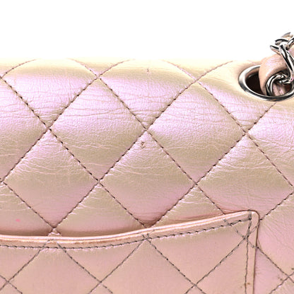 Chanel Iridescent Calfskin Quilted Mini Rectangular Flap Pink 13 of 15