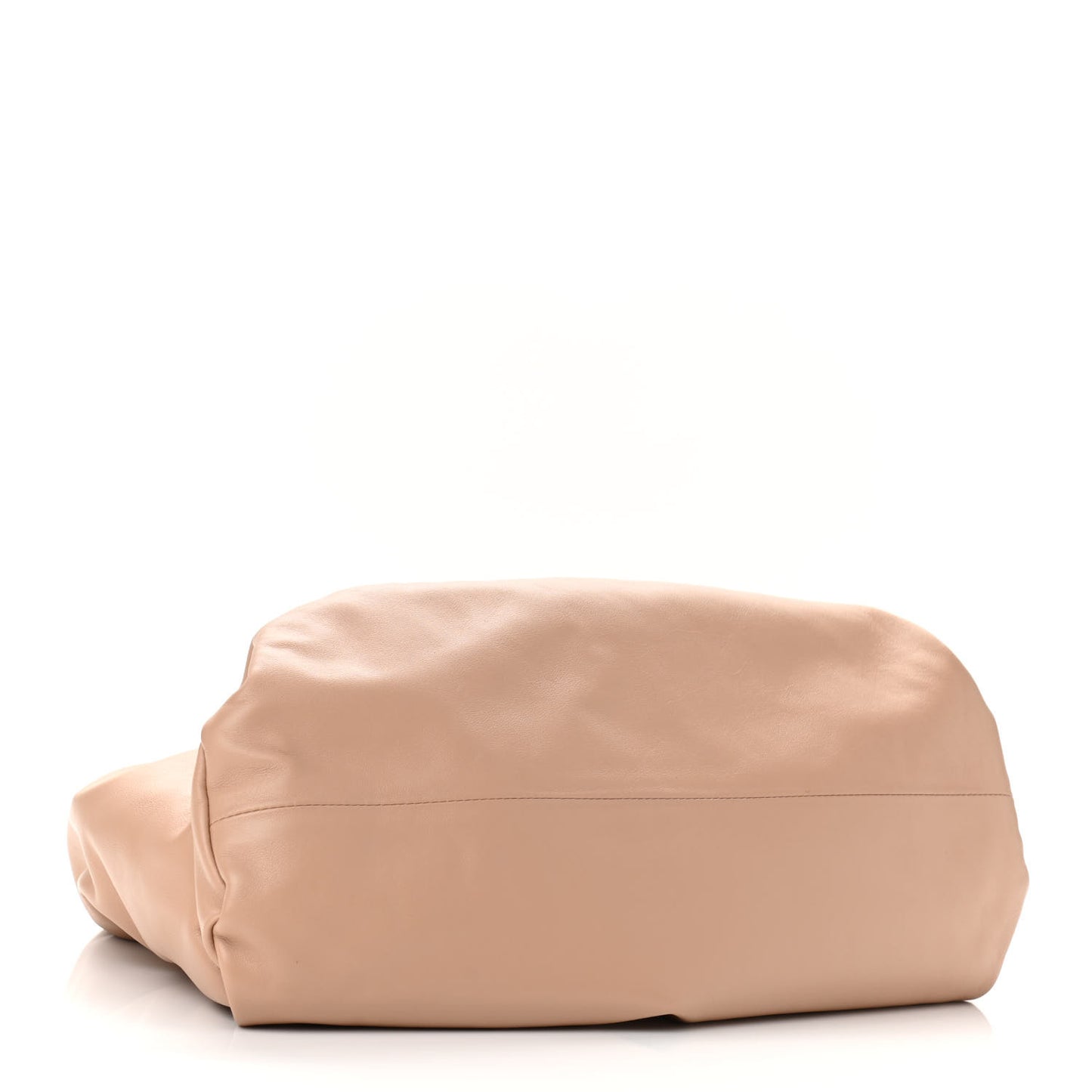 Smooth Butter Calfskin Small The Shoulder Pouch Almond
