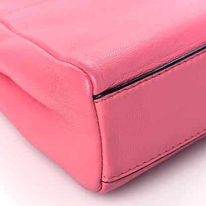 Fendi Shiny Nappa Micro Peekaboo Iconic Satchel Rosa Fluo 9 of 10