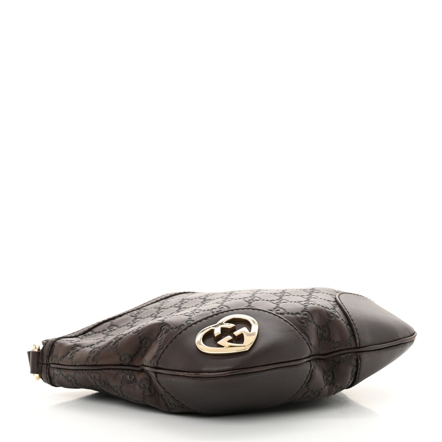 Gucci Guccissima Small Lovely Heart Messenger  Dark Brown 4 of 15