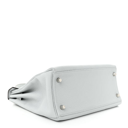 Hermes Taurillon Clemence Kelly Retourne 28 Bleu Pale 4 of 11