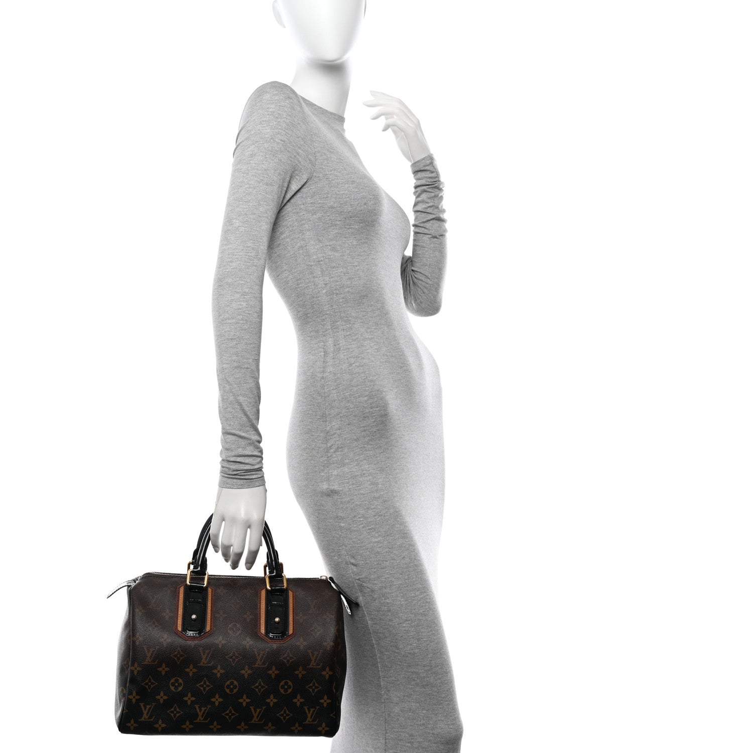 Louis Vuitton Monogram Mirage Speedy 30 Black 2 of 9