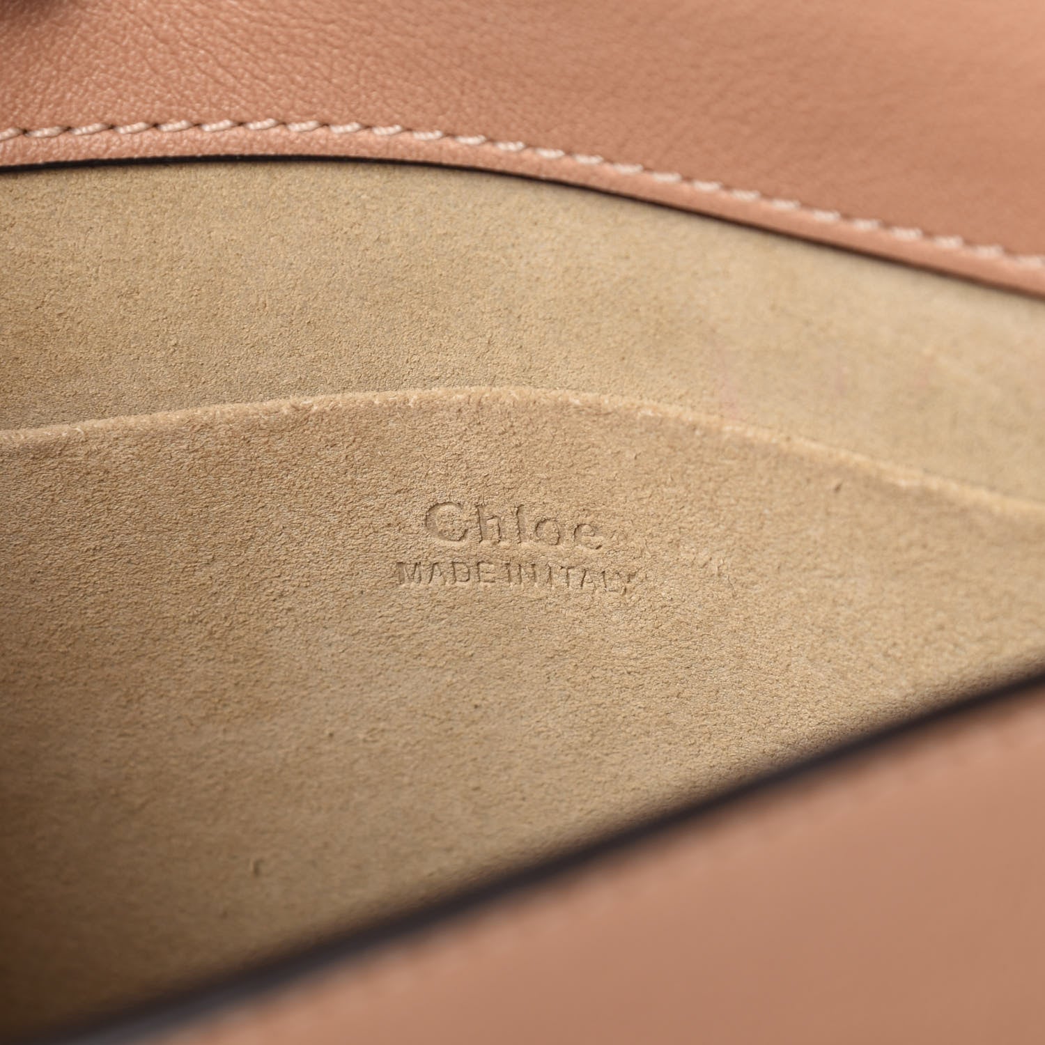 Chloe Calfskin Suede Small Nile Bracelet Bag Biscotti Beige 8 of 10