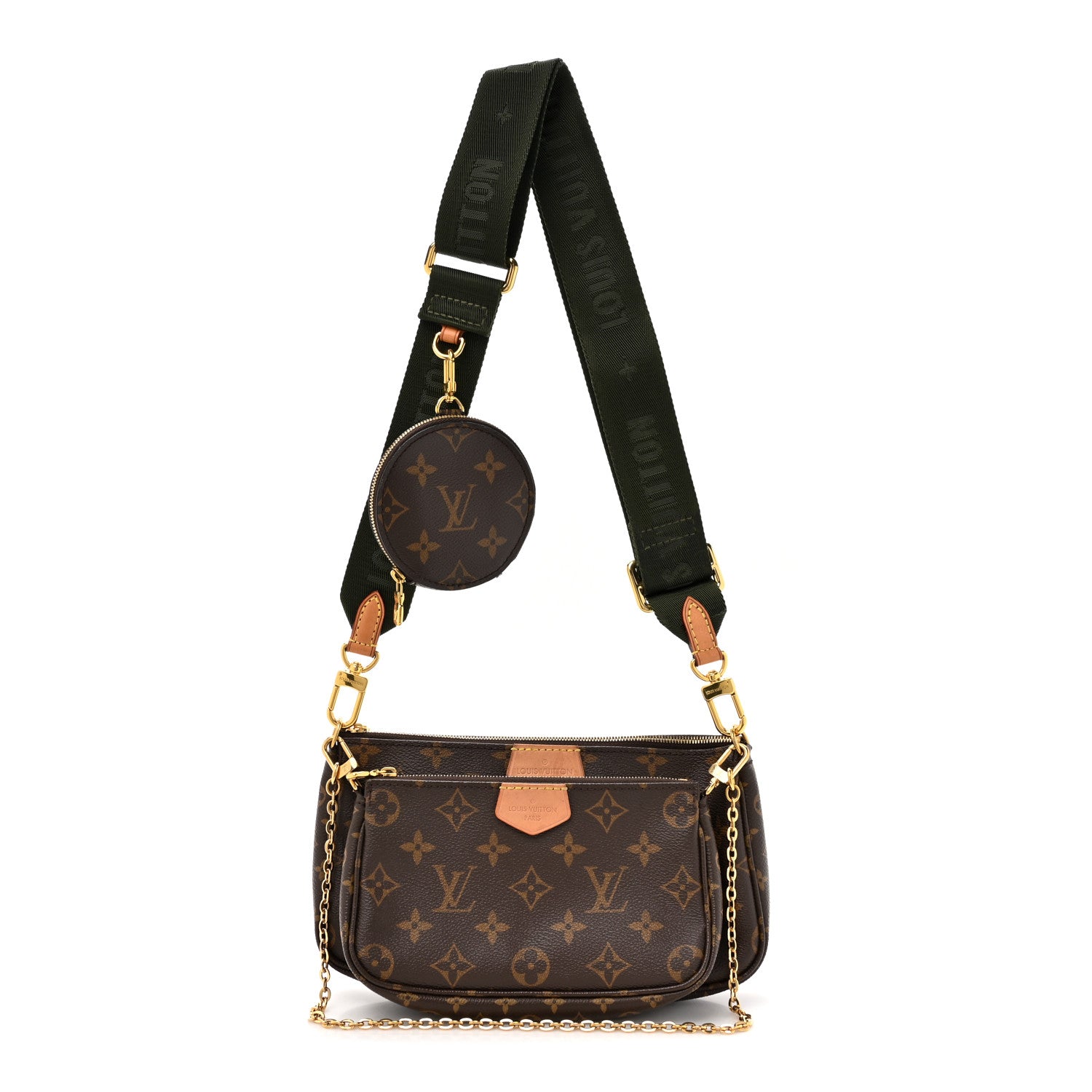 Louis Vuitton Monogram Multi Pochette Accessories Kaki 1 of 14