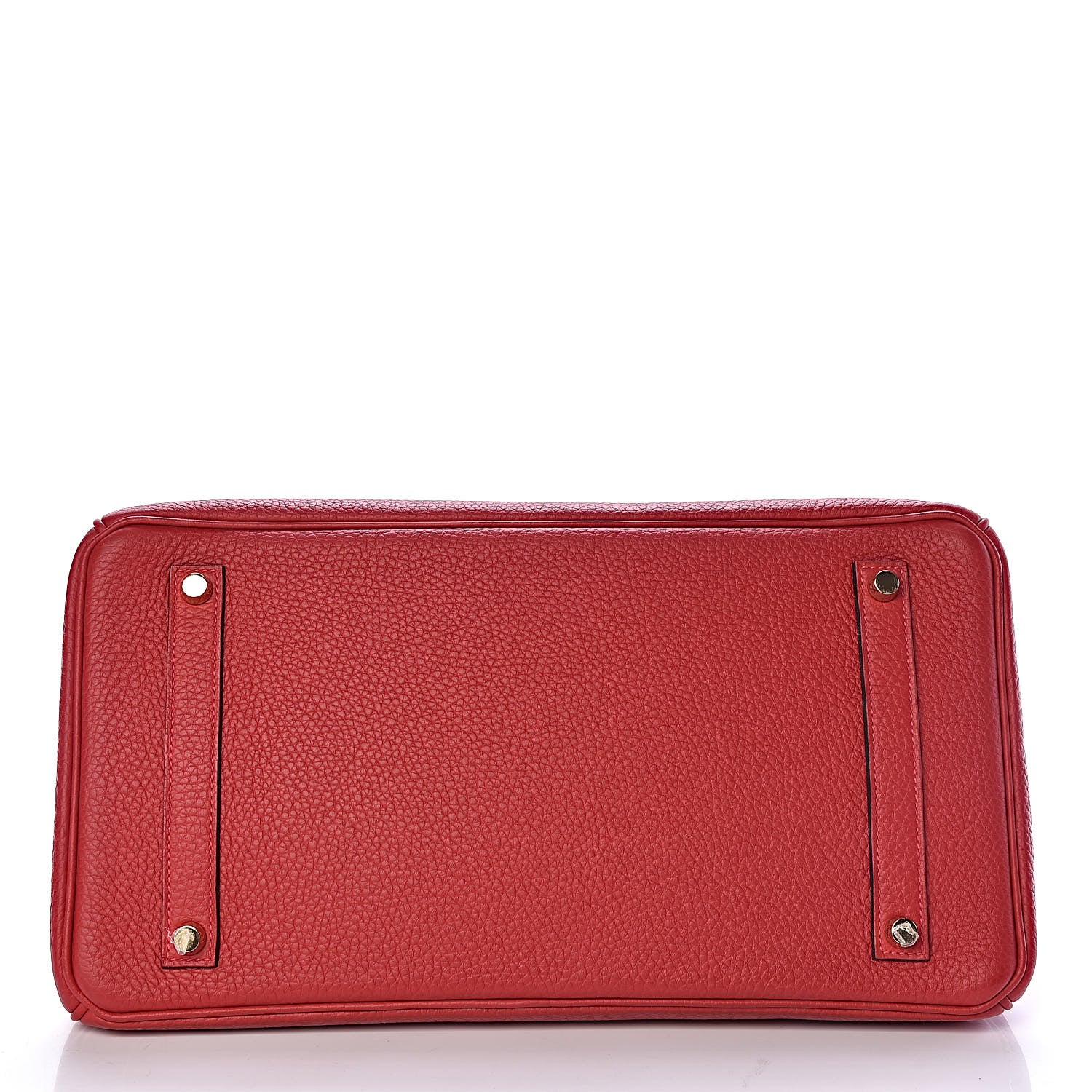 Hermes Taurillon Clemence Horseshoe Birkin 35 Rouge Casaque Black 35 of 40