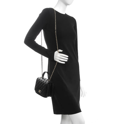 Chanel Lambskin Quilted Mini Citizen Chic Flap Black 2 of 8