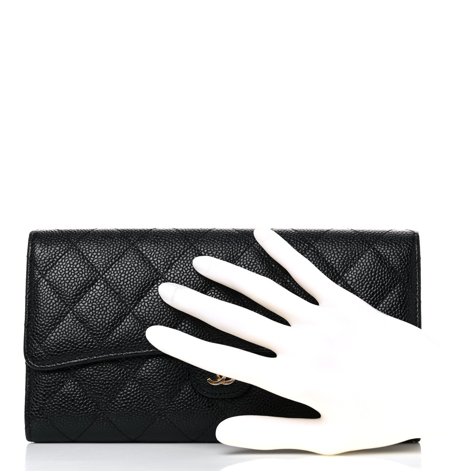 Chanel Caviar Quilted Travel Wallet Black 3 of 16