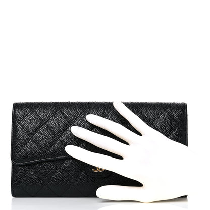 Chanel Caviar Quilted Travel Wallet Black 3 of 16