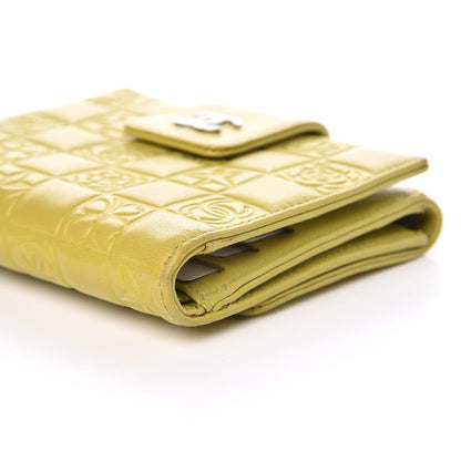 Chanel Lambskin Precious Symbols French Flap Wallet Light Green 10 of 14