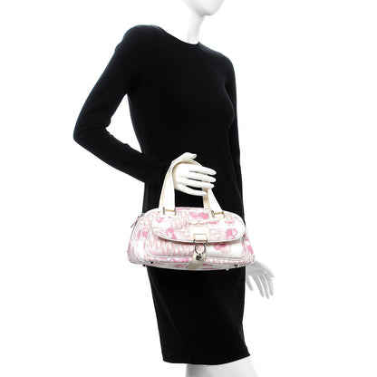 Christian Dior Canvas Monogram Floral Bowler Pink 2 of 20