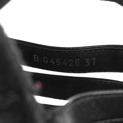 Chanel Lambskin Espadrille Sandals 37 Black 7 of 8