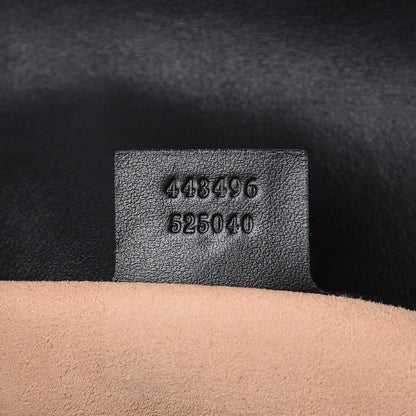 Gucci Calfskin Matelasse Medium GG Marmont Shoulder Bag Black 7 of 7