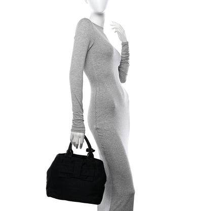 Prada Nylon Tessuto Bow Logo Tote Black 2 of 11