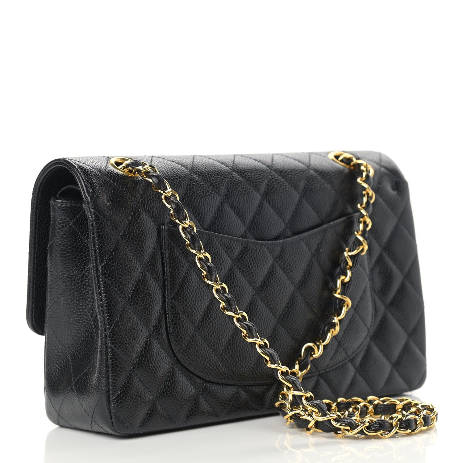 Chanel Caviar Quilted Medium Double Flap Black 3 of 13