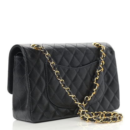 Chanel Caviar Quilted Medium Double Flap Black 3 of 13