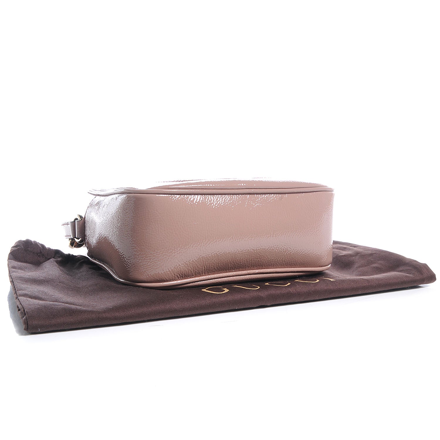 Gucci Vernice Naplack Small Soho Disco Bag Dark Cipria 4 of 8