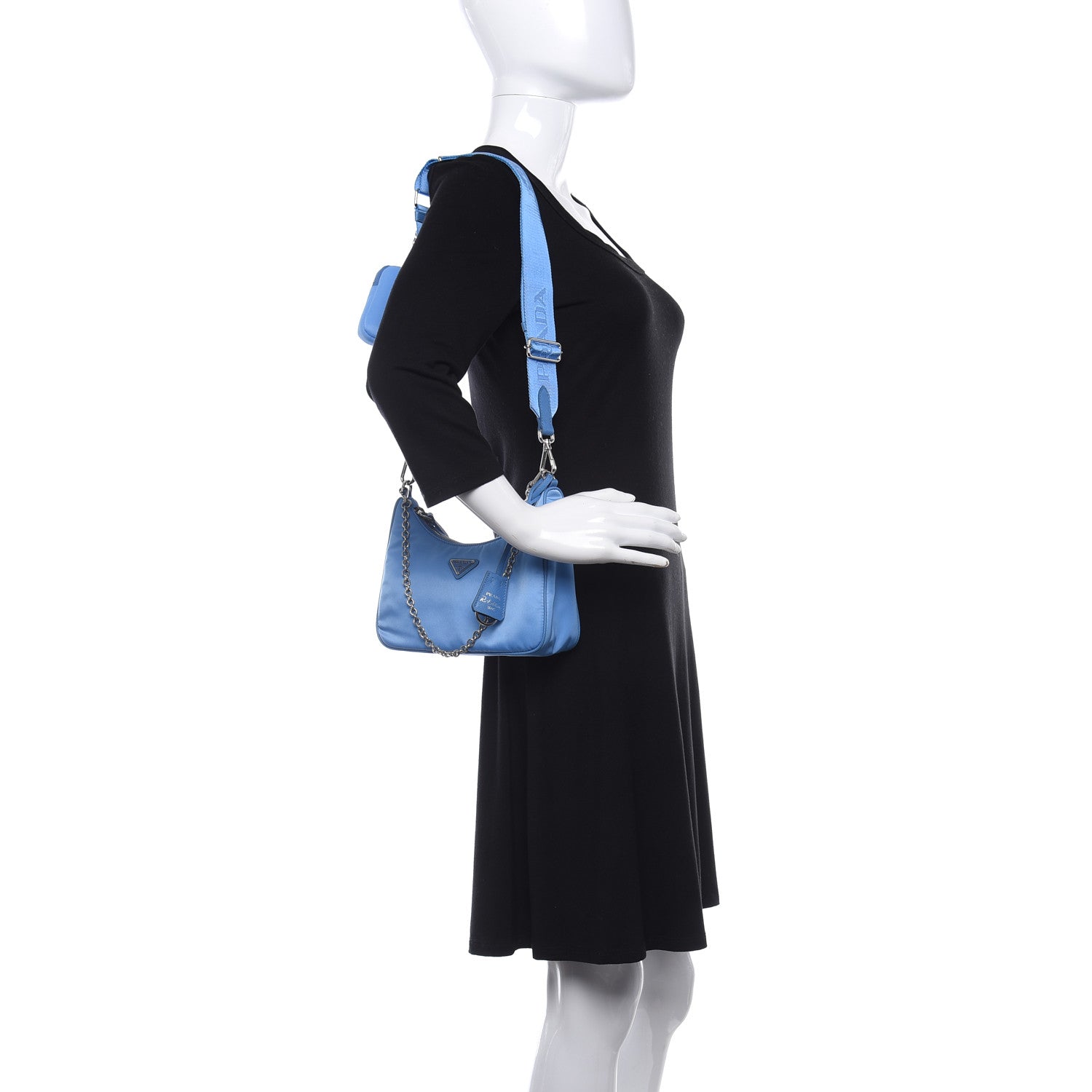 Prada Nylon Re-Edition 2005 Shoulder Bag Pervinca 2 of 9