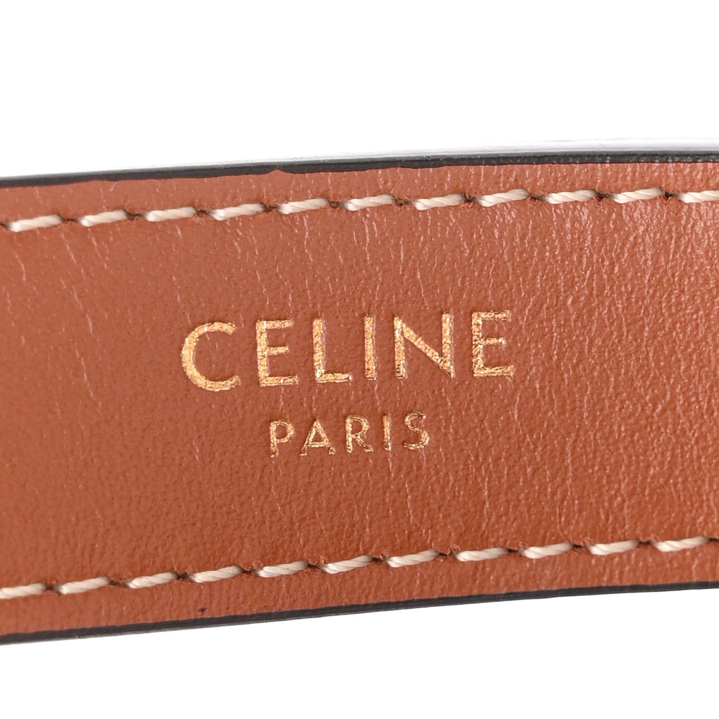 Triomphe Canvas Calfskin Ava Shoulder Bag Tan