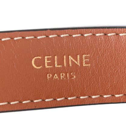 Celine Triomphe Canvas Calfskin Ava Shoulder Bag Tan 8 of 11
