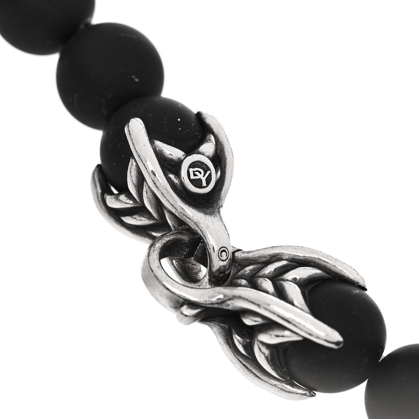 Sterling Silver Black Onyx Sapphire Tsavorite 8mm Spiritual Beads Rainbow Bracelet