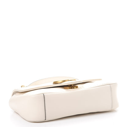 Gucci Calfskin Matelasse Mini GG Marmont Shoulder Bag White 4 of 9