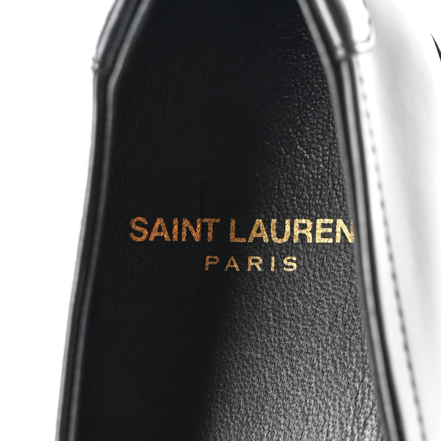 Saint Laurent Calfskin Penny Loafers 35 Black 7 of 8