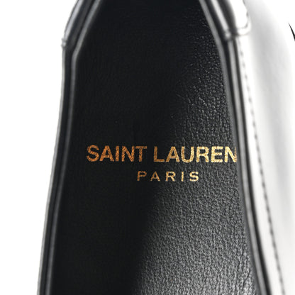 Saint Laurent Calfskin Penny Loafers 35 Black 7 of 8