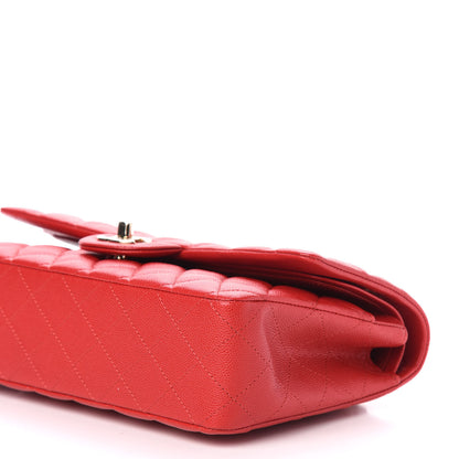 Chanel Caviar Quilted Medium Double Flap Red 9 of 11