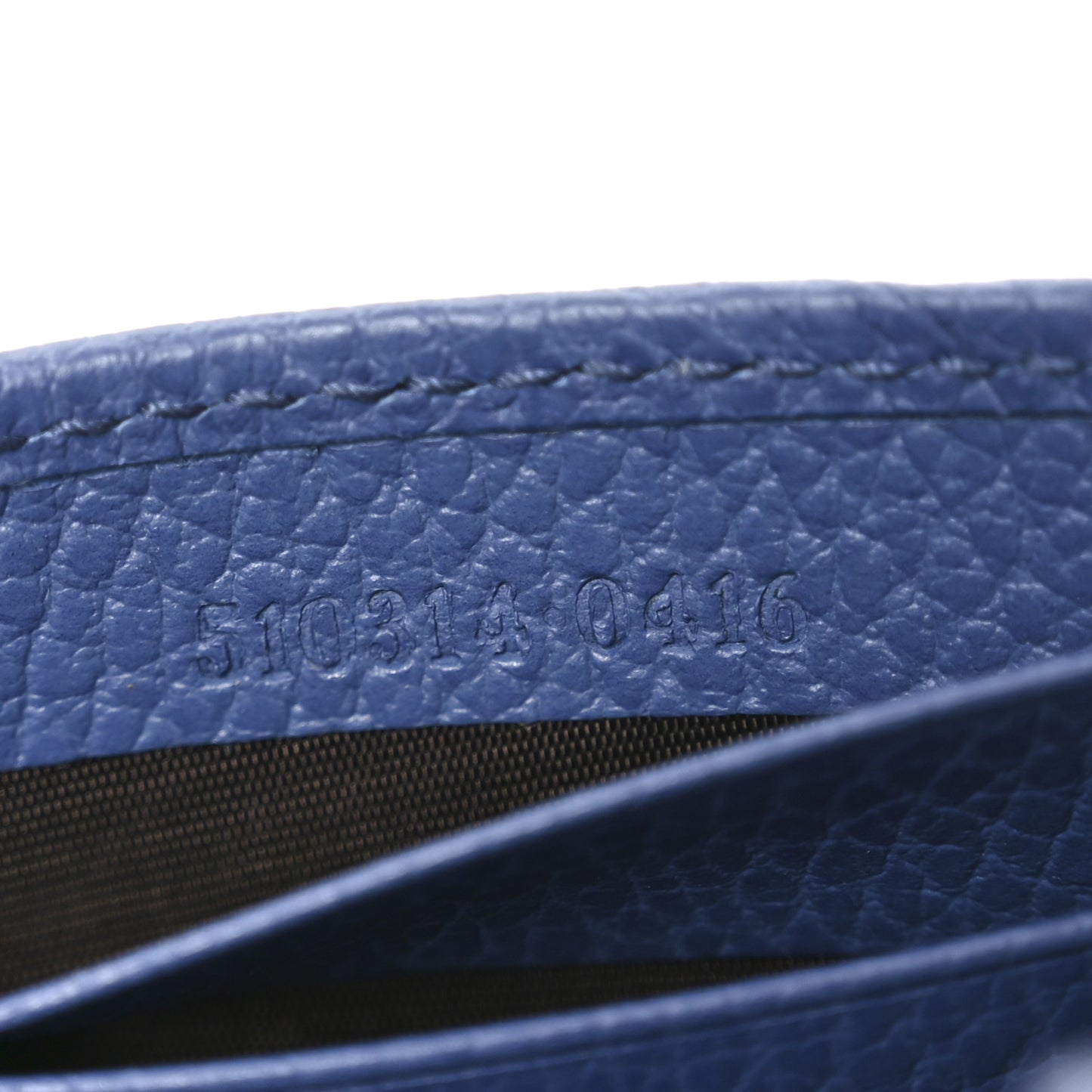 Dollar Calfskin Interlocking G Chain Wallet Caspian