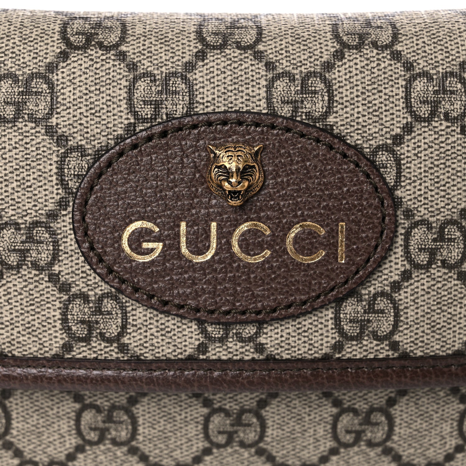 Gucci GG Supreme Monogram Neo Vintage Web Belt Bag Brown 9 of 11