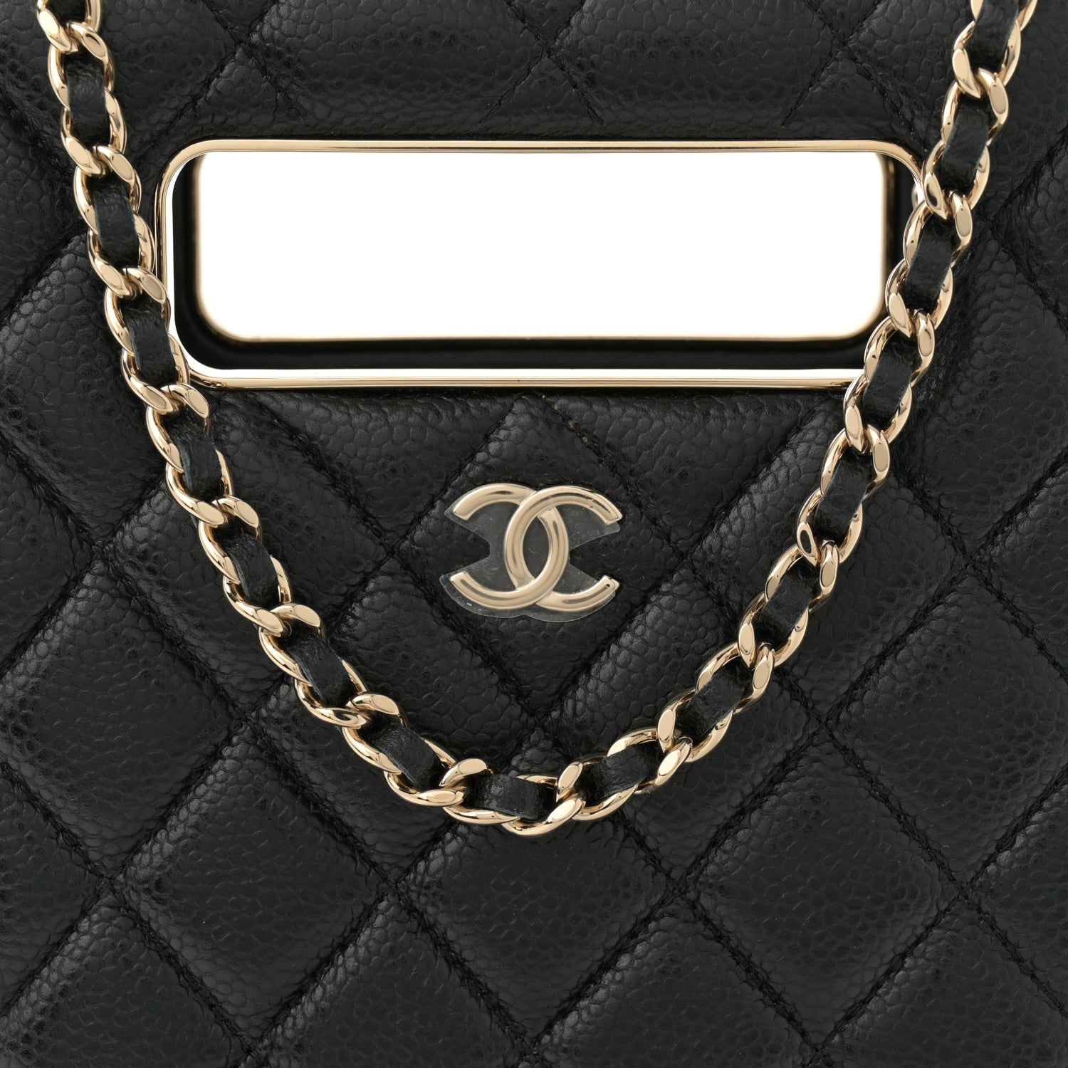 Chanel Caviar Quilted Evening Box Bag Black 8 of 10