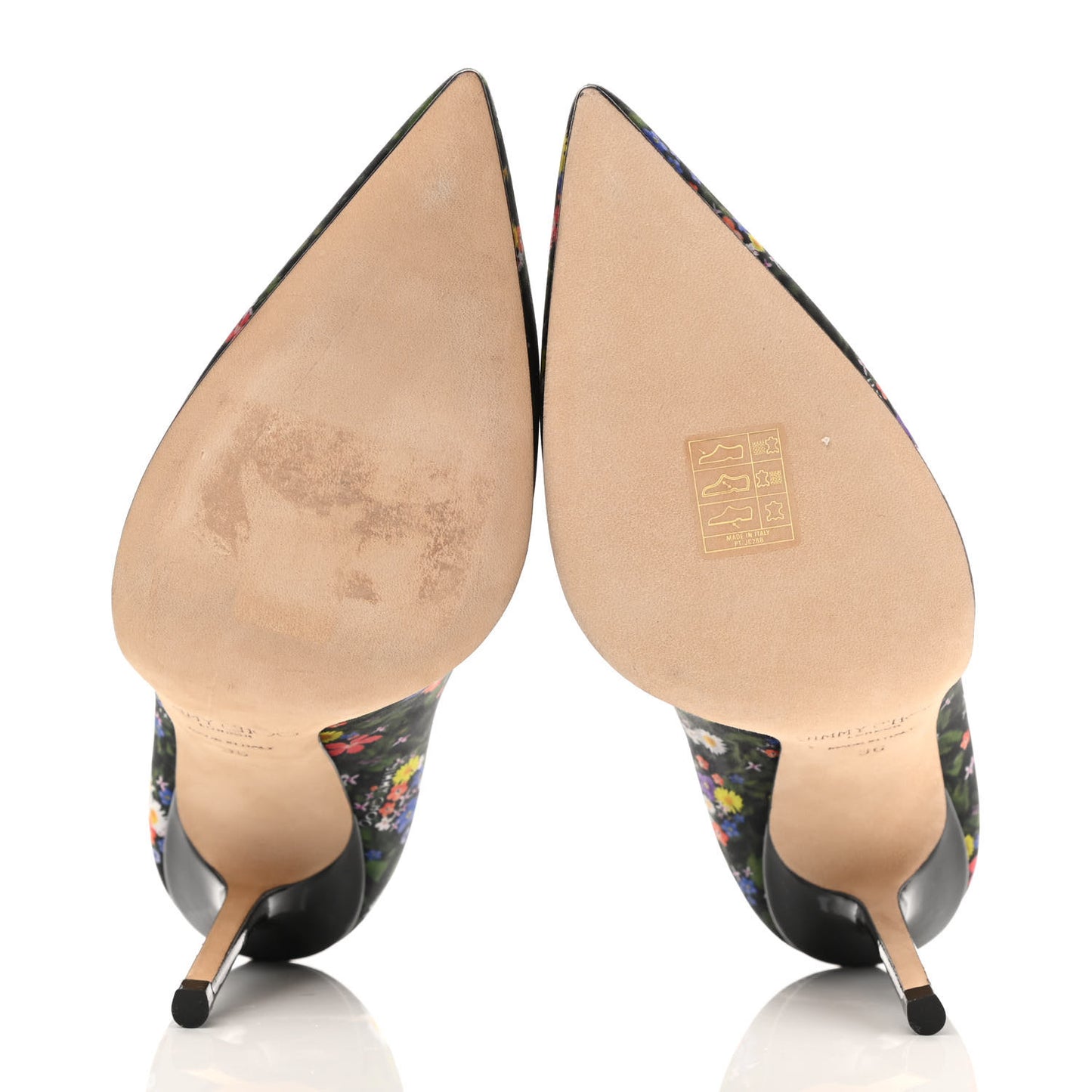 Silk Floral Love 100 Pumps 36 Black