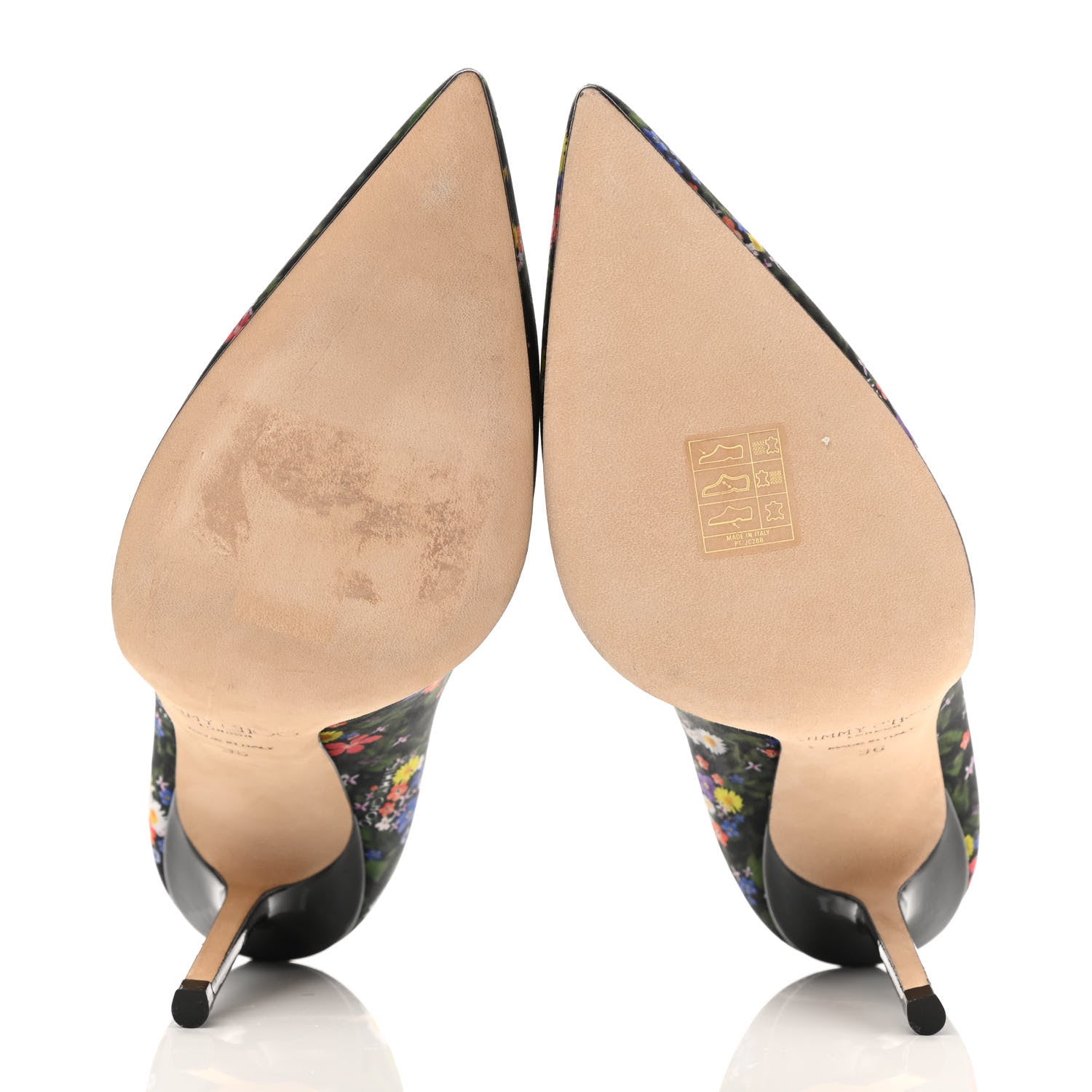 Jimmy Choo Silk Floral Love 100 Pumps 36 Black 5 of 8