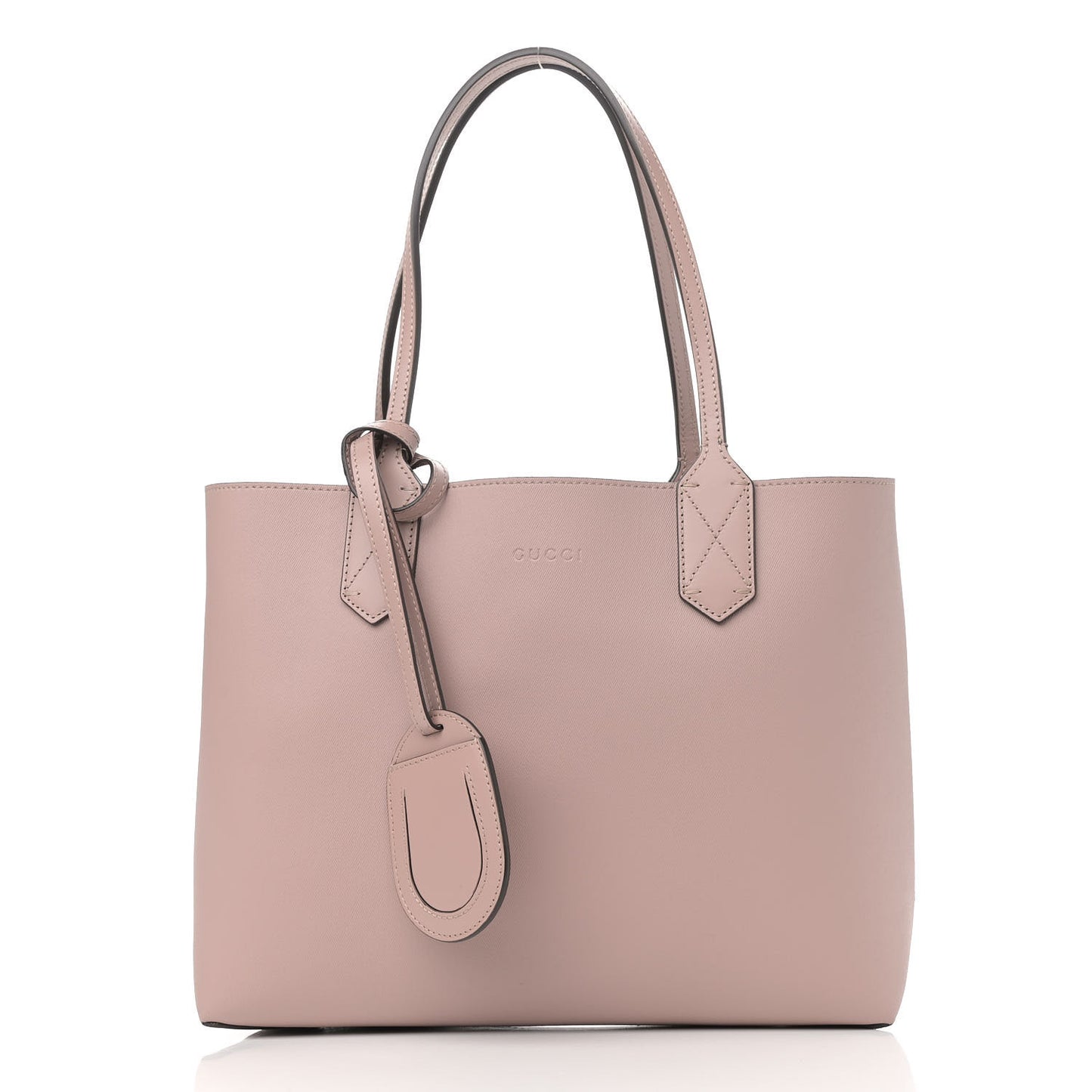 Textured Calfskin Monogram Small Reversible GG Tote Dark Cipria
