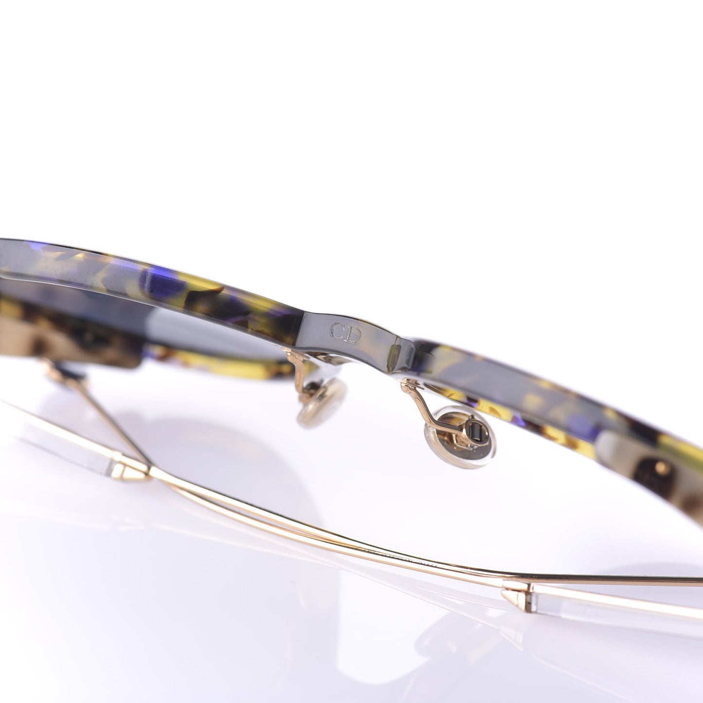 Acetate Umbrage Round Sunglasses Tortoise Blue