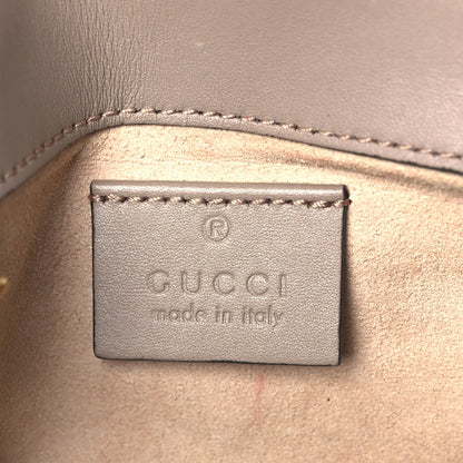Gucci Calfskin Matelasse Super Mini GG Marmont Shoulder Bag Porcelain Rose 6 of 10