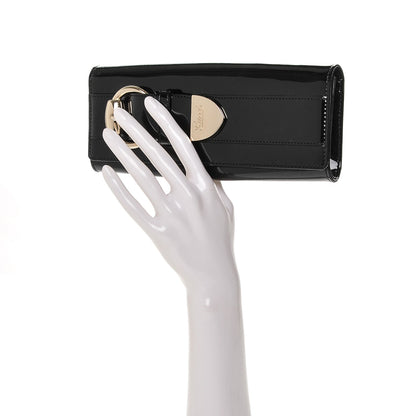 Gucci Patent Romy Clutch Black 2 of 7