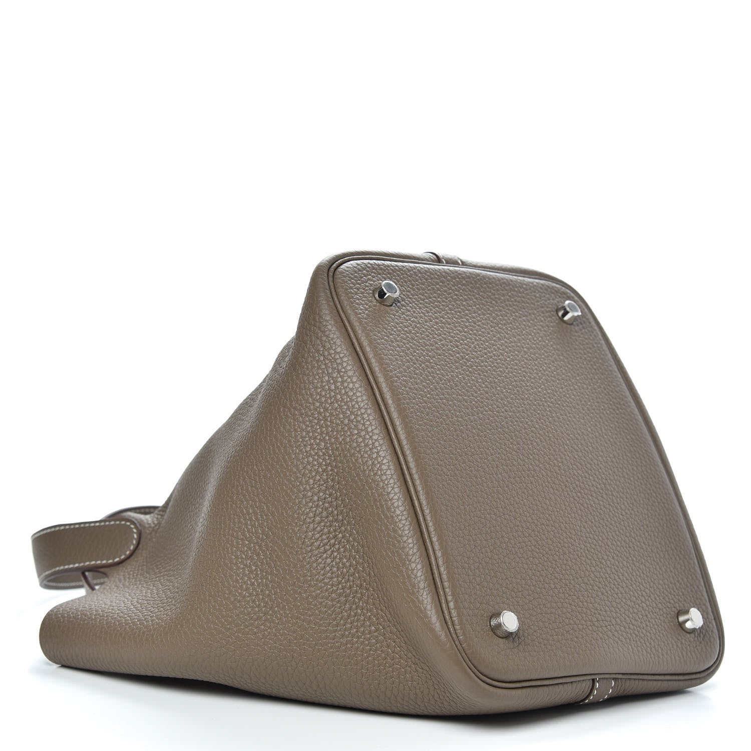 Hermes Taurillon Clemence Picotin Lock 22 MM Etoupe 4 of 9