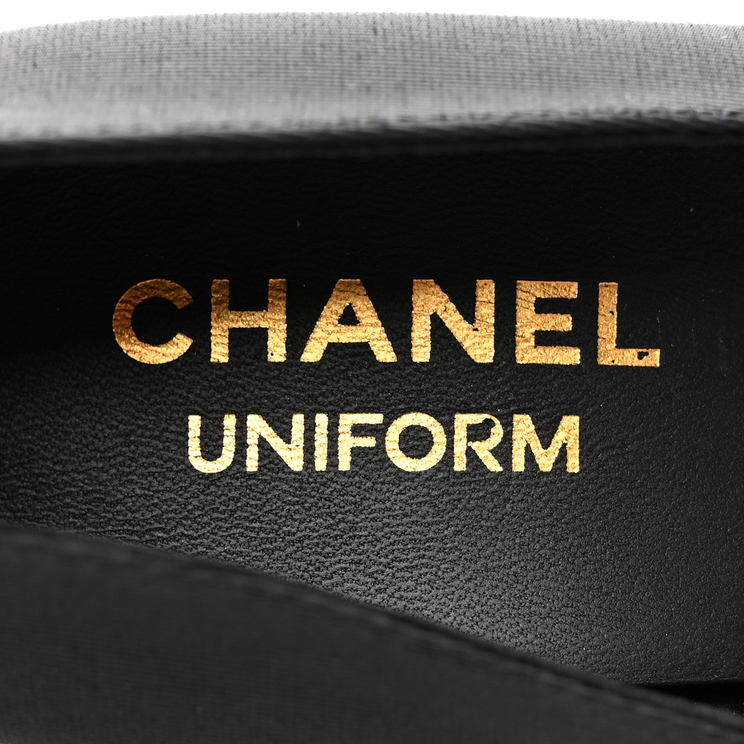 Chanel Grosgrain Cap Toe Uniform Pump 37 Black 7 of 11