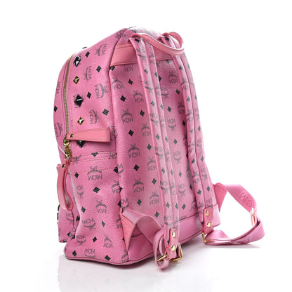 MCM Visetos Studded Medium Stark M Backpack Pink 3 of 12