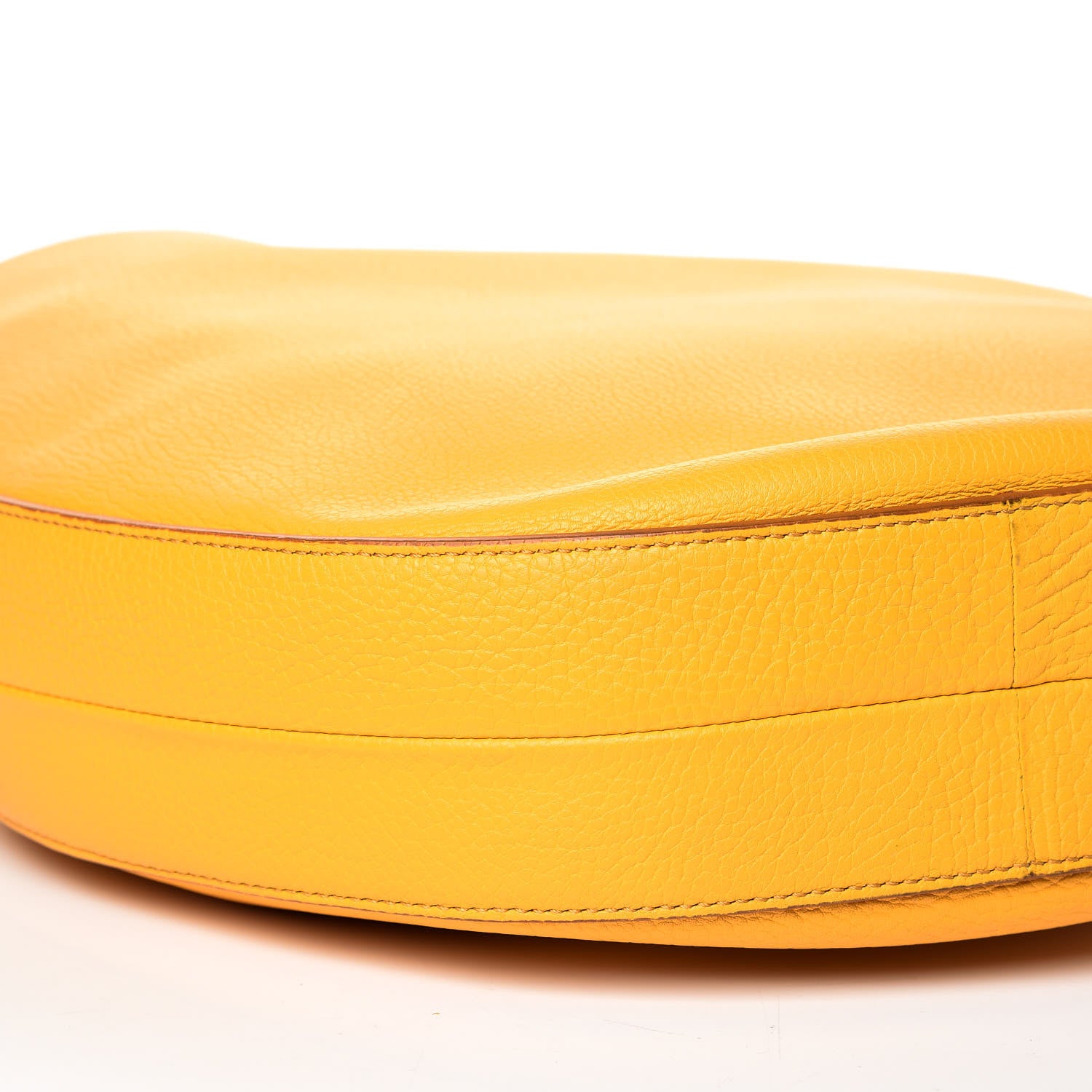 Celine Crisped Calfskin Medium Hobo Saffron 6 of 11