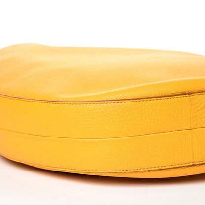 Celine Crisped Calfskin Medium Hobo Saffron 6 of 11