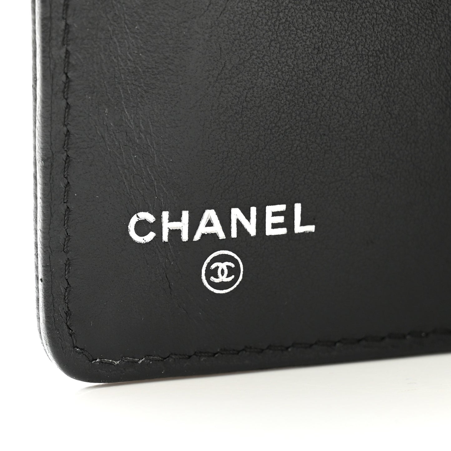 Caviar Chevron Quilted Boy Yen Wallet Black