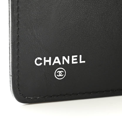 Chanel Caviar Chevron Quilted Boy Yen Wallet Black 6 of 11
