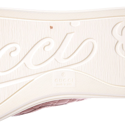 Gucci Soft Microguccissima Womens Slip On Sneakers 39.5 Soft Pink White 6 of 10
