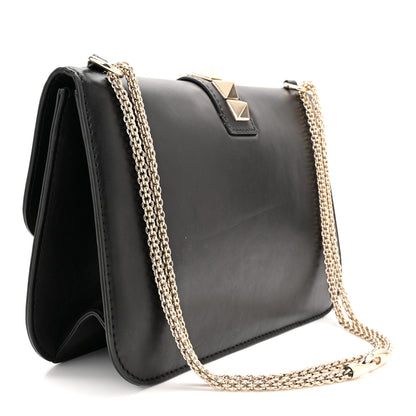 Valentino Garavani Vitello Large Glam Lock Rockstud Flap Black 2 of 9