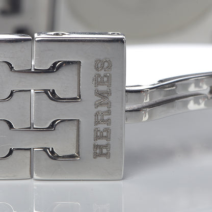Hermes Stainless Steel 21mm Heure H Hour Quartz Watch Orange 8 of 11