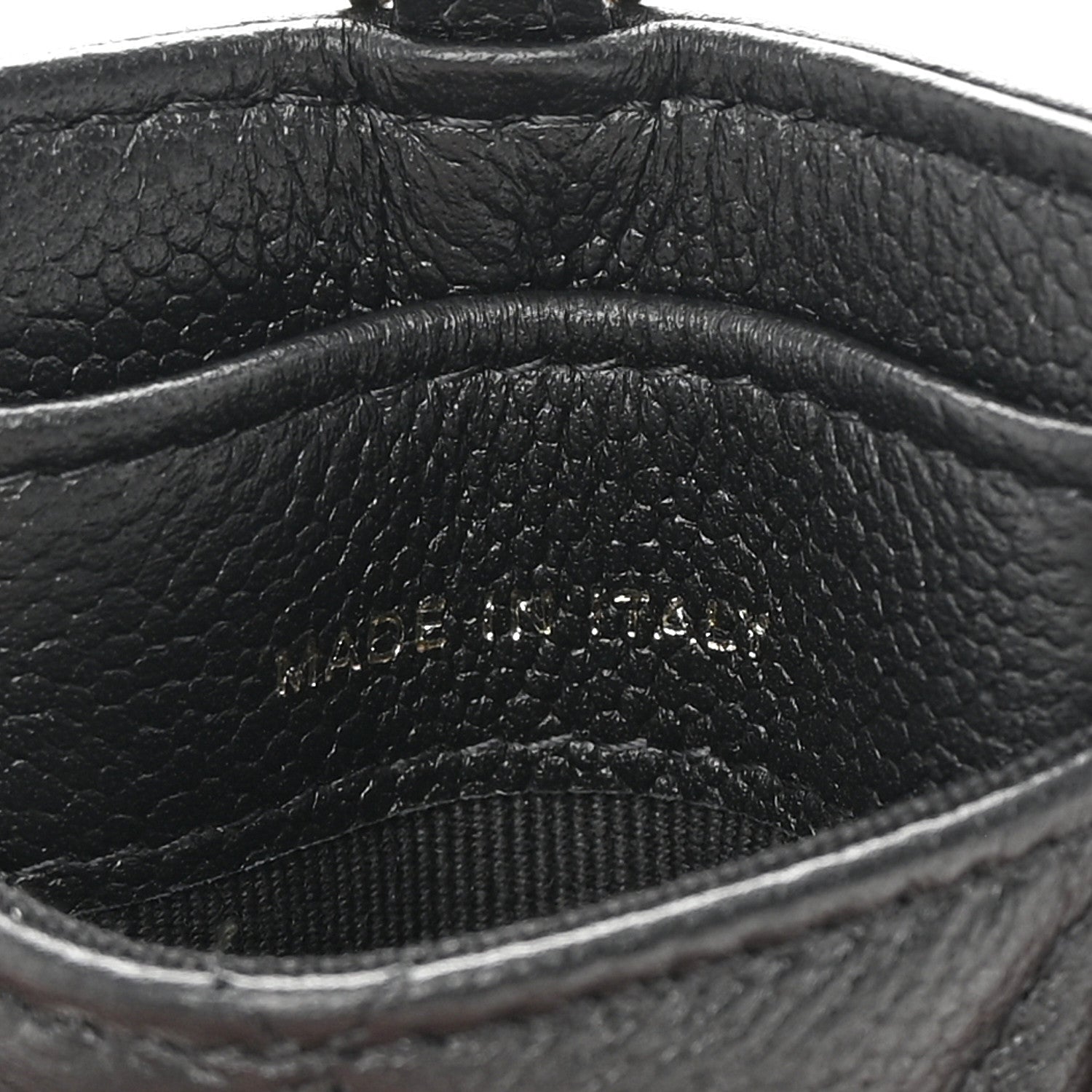Chanel Caviar Quilted Tiny CC Card Holder On Chain Black 7 of 10